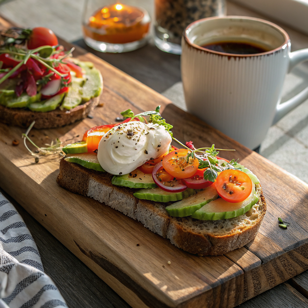 Sourdough brunch with local ingredients